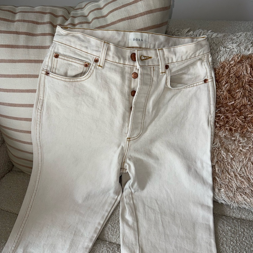 DOEN Diana Jeans in Oat/Cream Size 25 - Picture 8 of 13